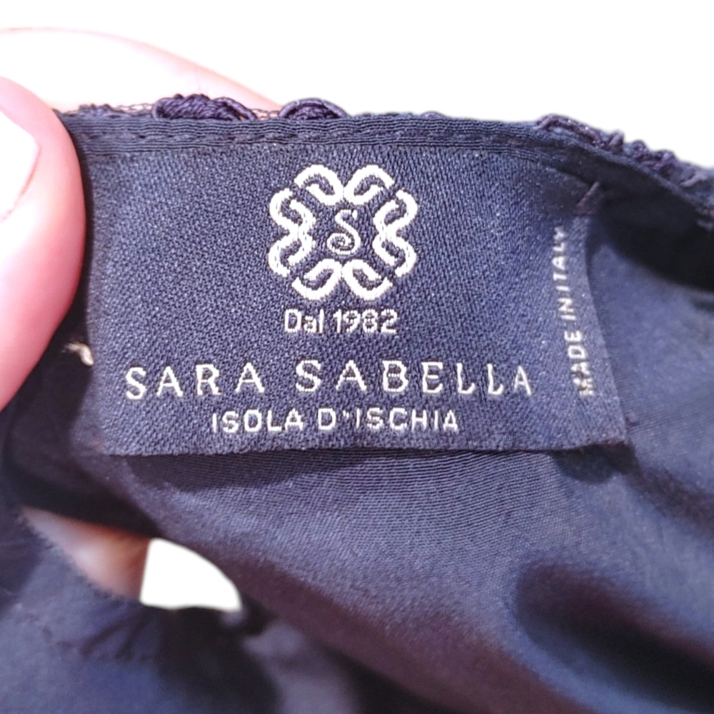 Sara Sabella Navy Blue Sheath Column Party Mini Dress Cocktail Dress Size 6 - Picture 10 of 11